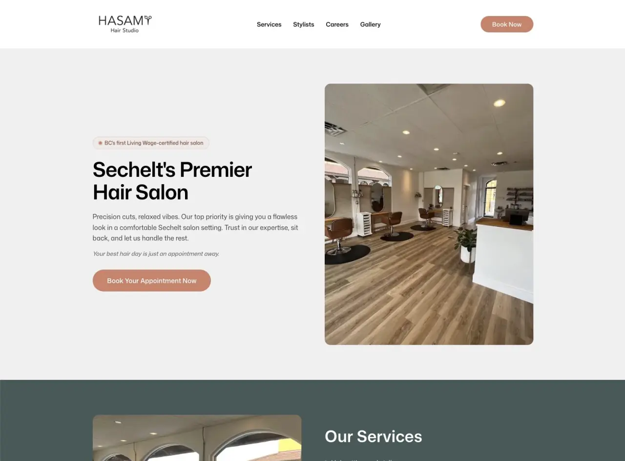 Hasami Hair Studio screenshot
